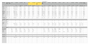 Vegetarian Nutrient Chart