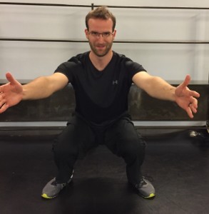 Squat knee collapse valgus